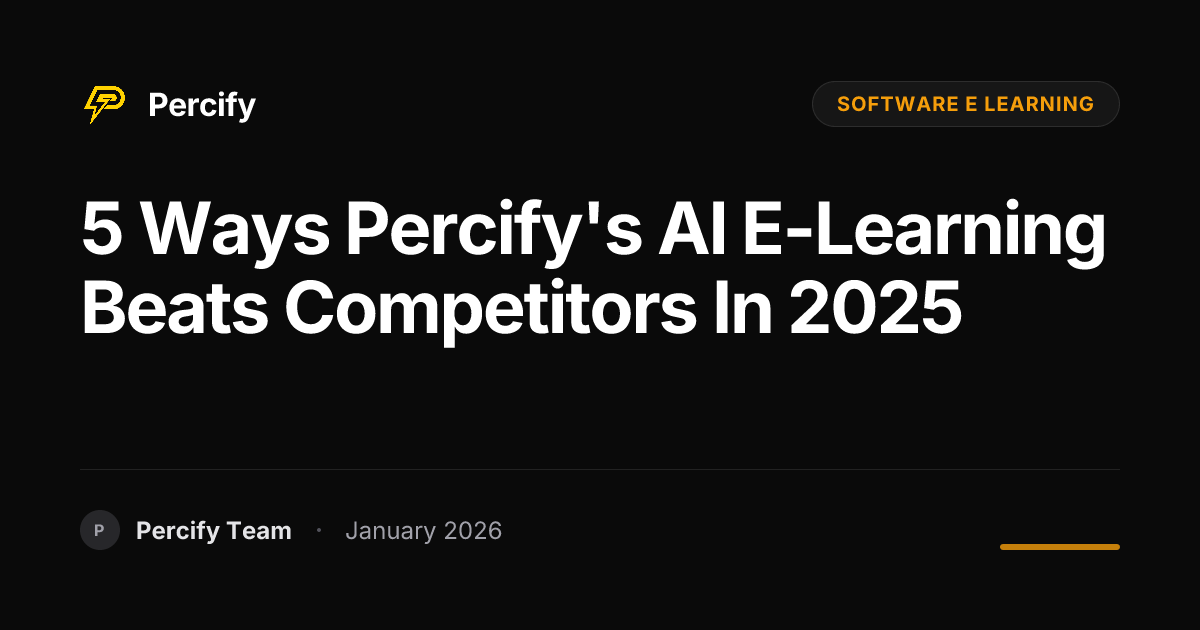 5 Ways Percify's AI E-Learning Beats Competitors in 2025 - Percify AI Avatar Blog Cover