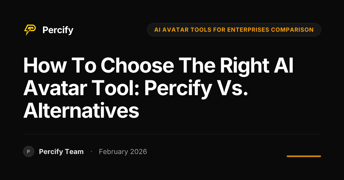 How to Choose the Right AI Avatar Tool: Percify vs. Alternatives - Percify AI Avatar Blog Cover