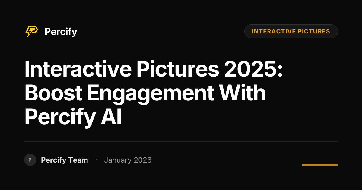 Interactive Pictures 2025: Boost Engagement with Percify AI - Percify AI Avatar Blog Cover