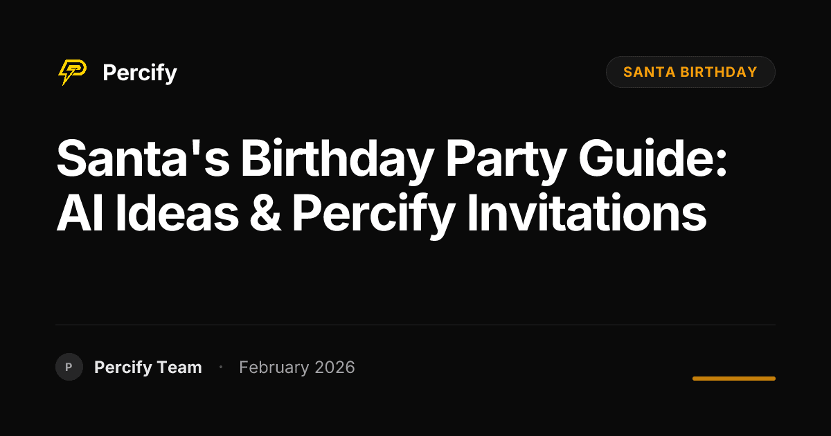 Santa's Birthday Party Guide: AI Ideas & Percify Invitations - Percify AI Avatar Blog Cover