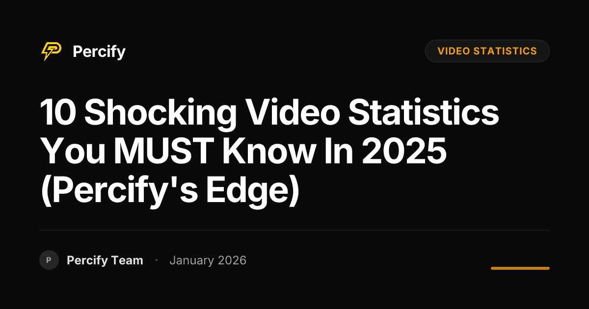 10 Shocking Video Statistics You MUST Know in 2025 (Percify's Edge ...