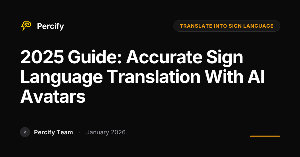 2025 Guide: Accurate Sign Language Translation with AI Avatars ...