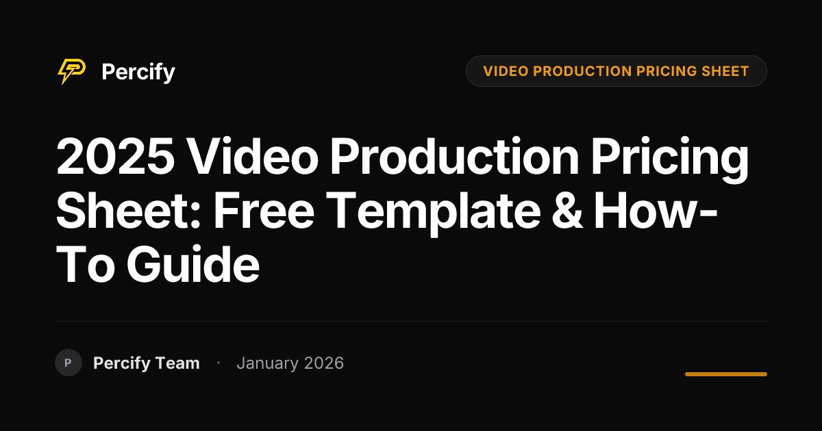 2025 Video Production Pricing Sheet: Free Template & How-To Guide ...