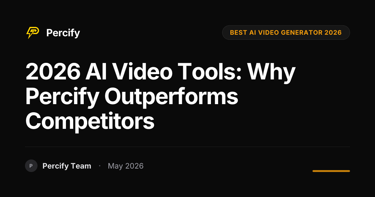 2026 AI Video Tools: Why Percify Outperforms Competitors - Percify AI Avatar Blog Cover