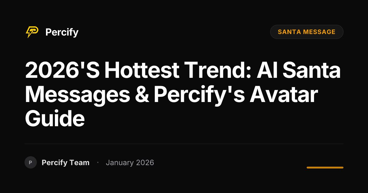 2026's Hottest Trend: AI Santa Messages & Percify's Avatar Guide ...