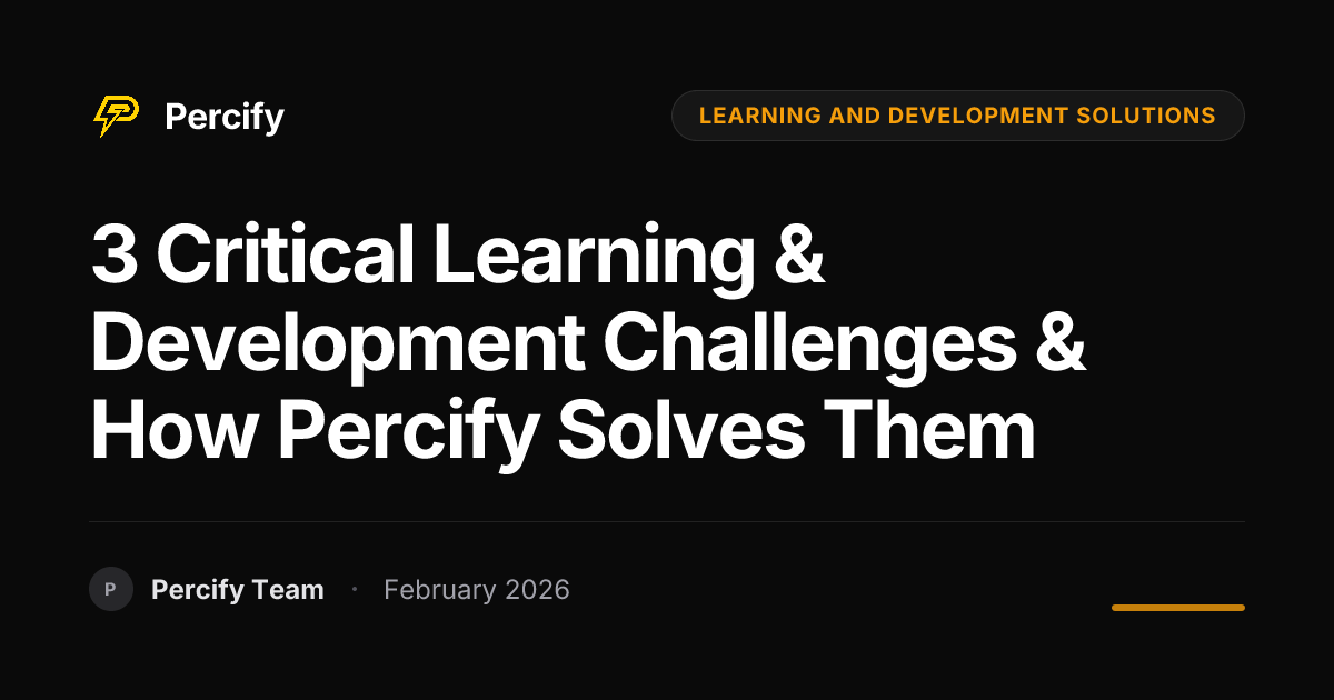 3 Critical Learning & Development Challenges & How Percify Solves Them - Percify AI Avatar Blog Cover