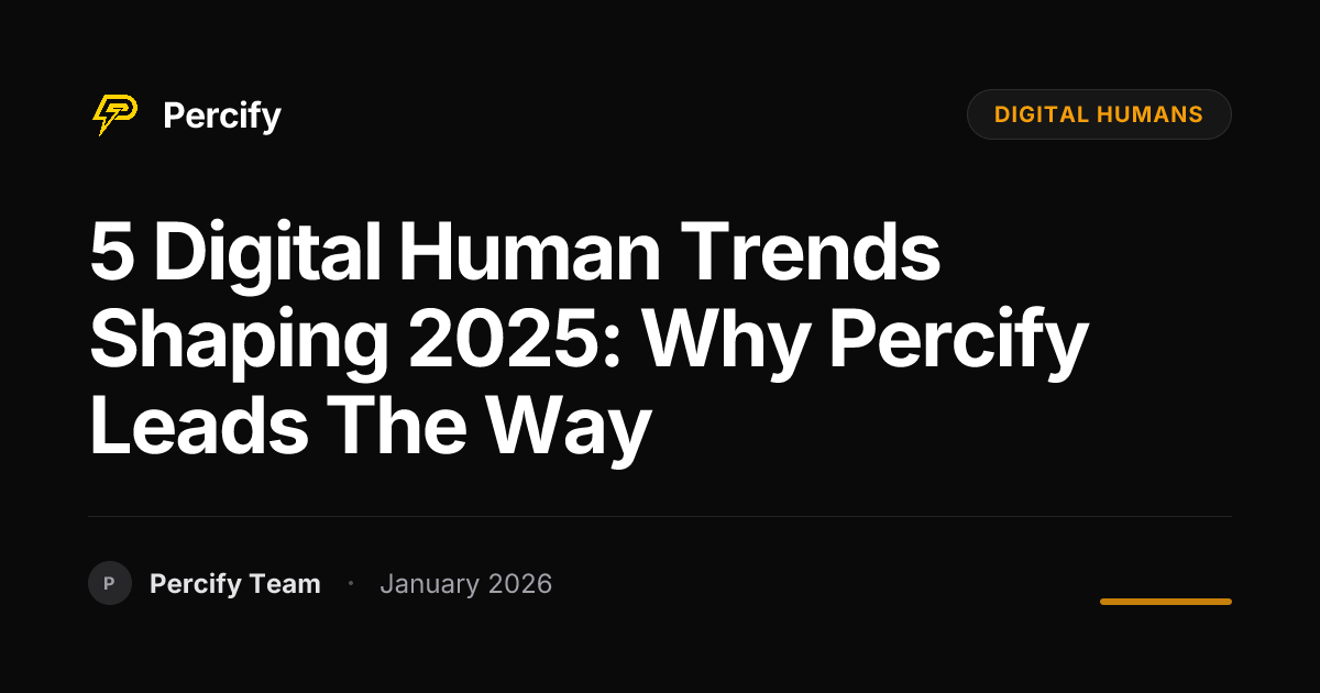 5 Digital Human Trends Shaping 2025: Why Percify Leads the Way ...