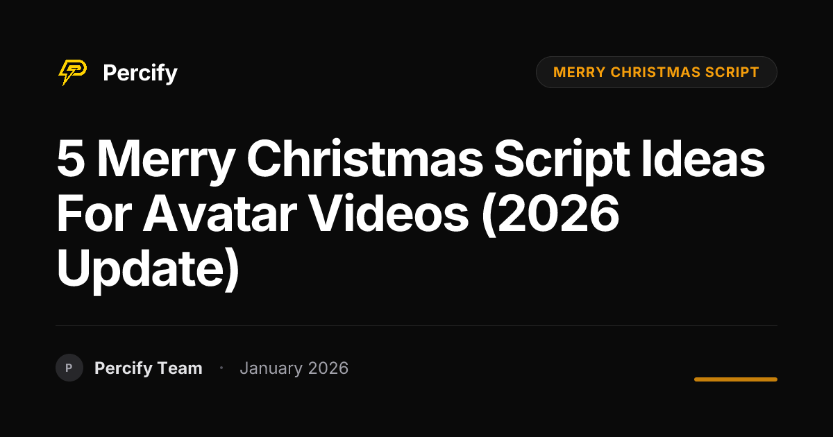 5 Merry Christmas Script Ideas for Avatar Videos (2026 Update ...