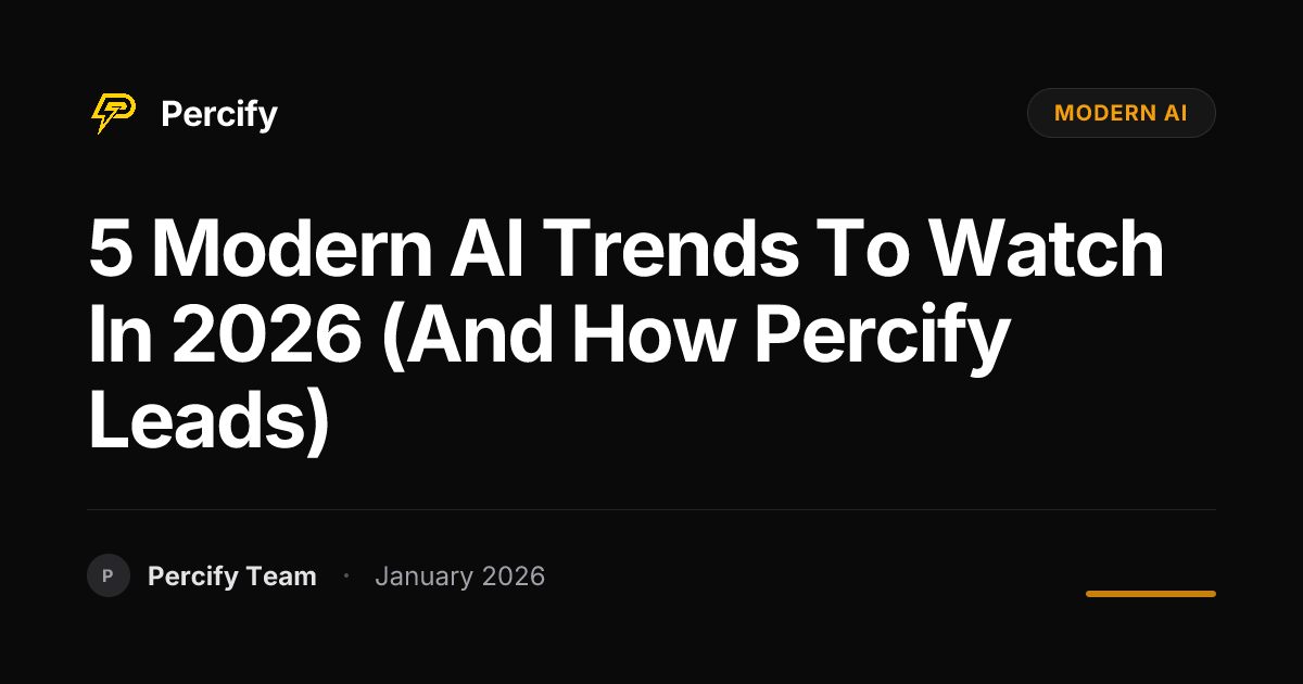 5 Modern AI Trends to Watch in 2026 (and How Percify Leads) | Percify Blog