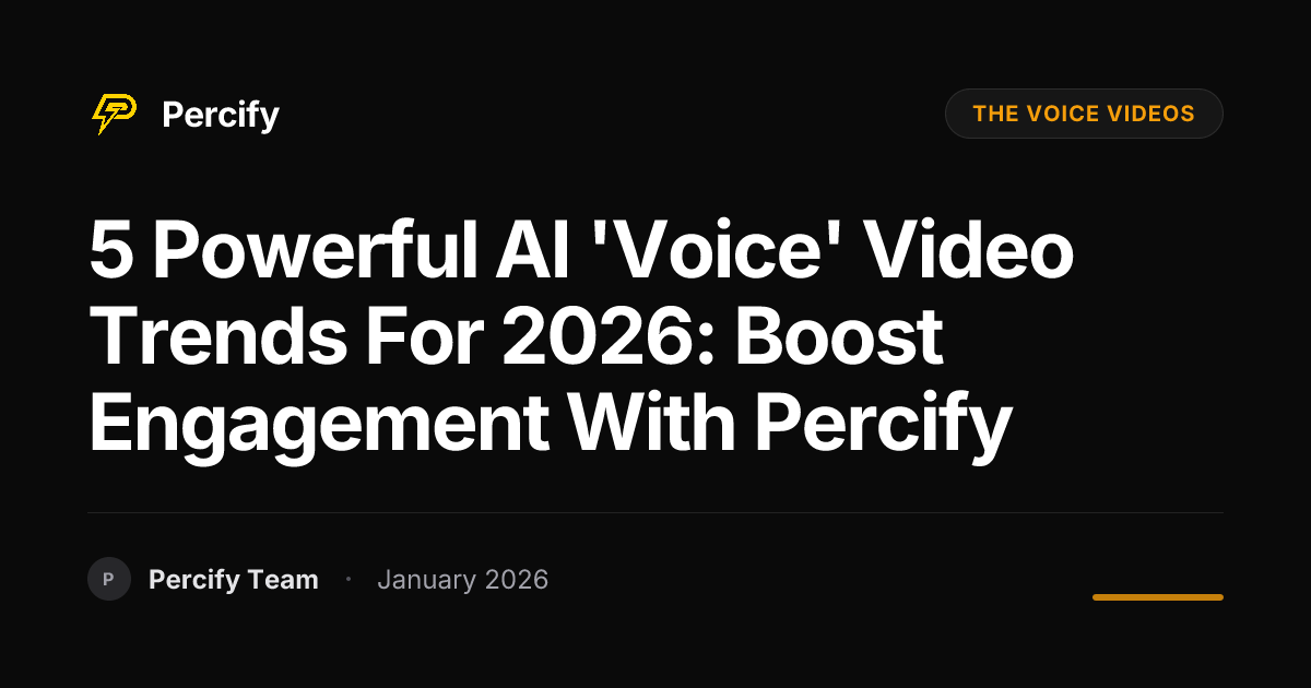 5 Powerful AI 'Voice' Video Trends for 2026: Boost Engagement with ...