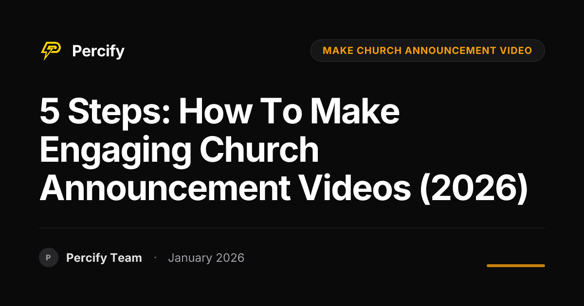 5 Steps: How to Make Engaging Church Announcement Videos (2026 ...