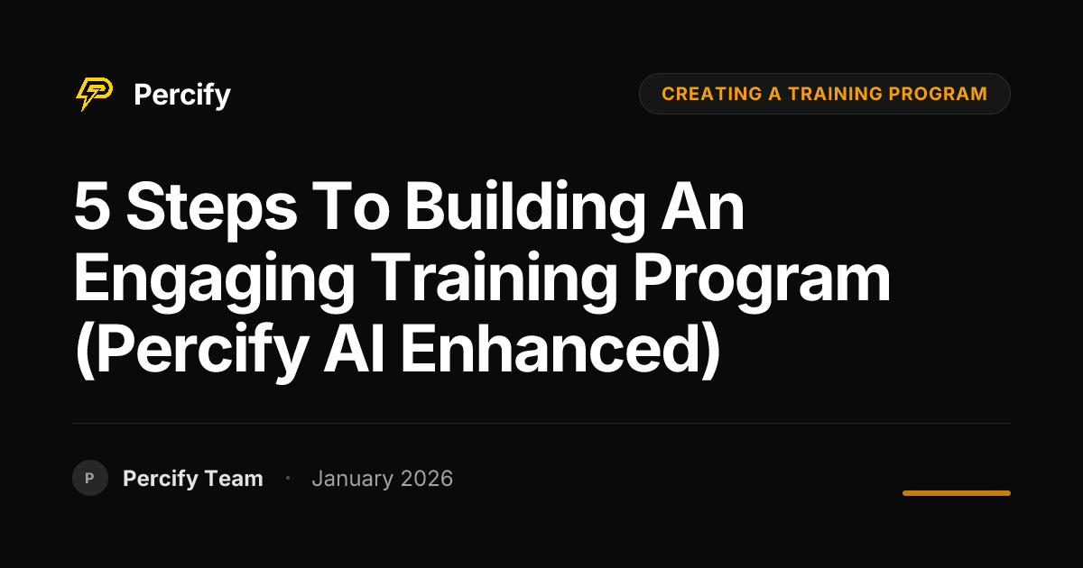 5 Steps to Building an Engaging Training Program (Percify AI Enhanced ...