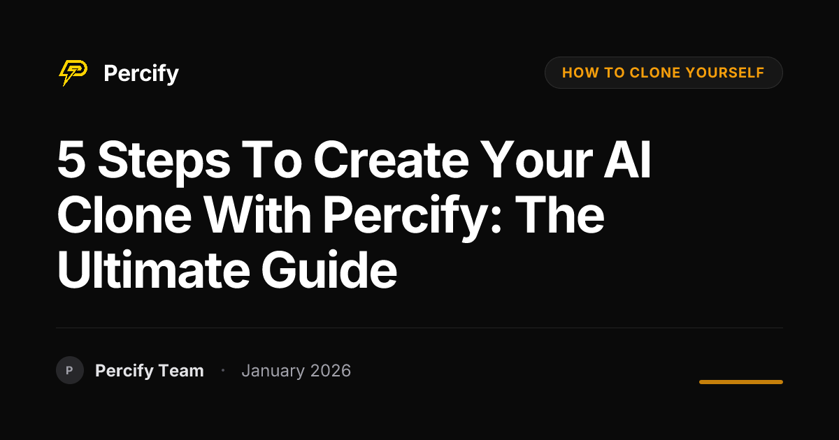 5 Steps to Create Your AI Clone with Percify: The Ultimate Guide ...