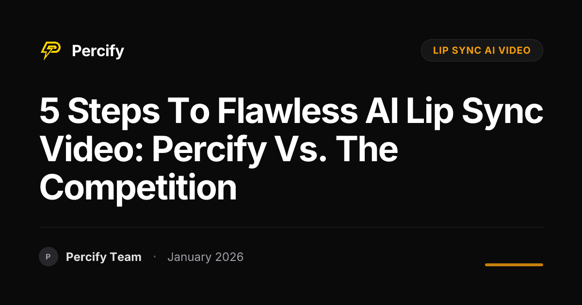 5 Steps to Flawless AI Lip Sync Video: Percify vs. the Competition ...