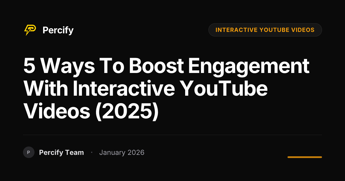 5 Ways to Boost Engagement with Interactive YouTube Videos (2025 ...