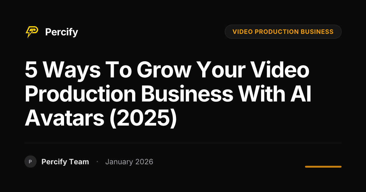 5 Ways to Grow Your Video Production Business with AI Avatars (2025 ...