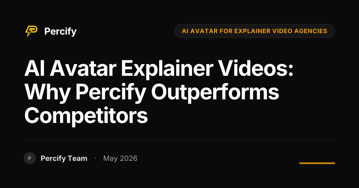 AI Avatar Explainer Videos: Why Percify Outperforms Competitors - Percify AI Avatar Blog Cover