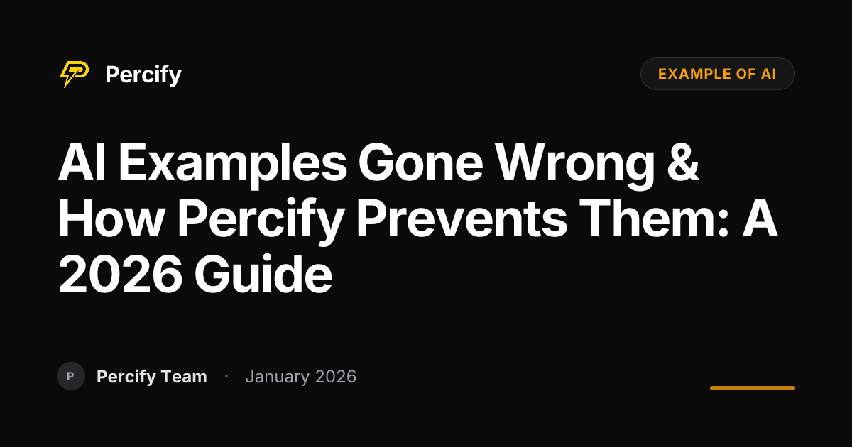 AI Examples Gone Wrong & How Percify Prevents Them: A 2026 Guide ...