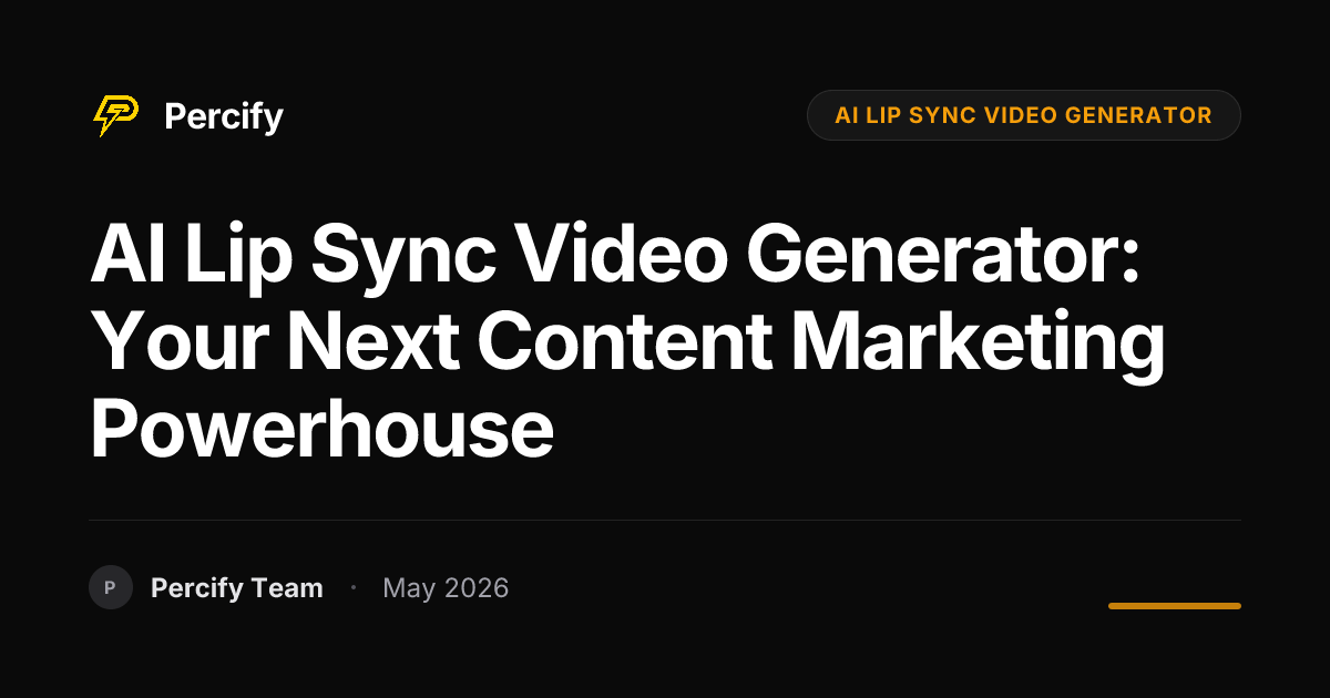 AI Lip Sync Video Generator: Your Next Content Marketing Powerhouse ...