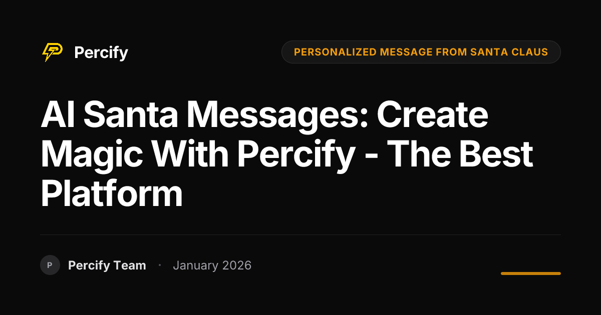 AI Santa Messages: Create Magic with Percify - The Best Platform ...