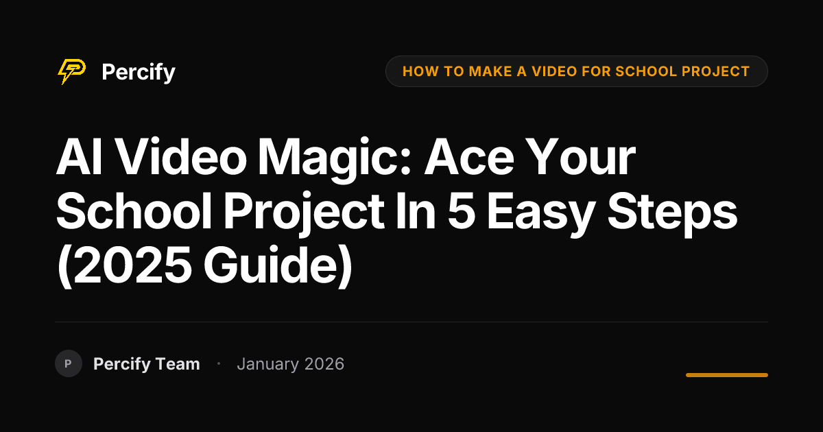 AI Video Magic: Ace Your School Project in 5 Easy Steps (2025 Guide ...