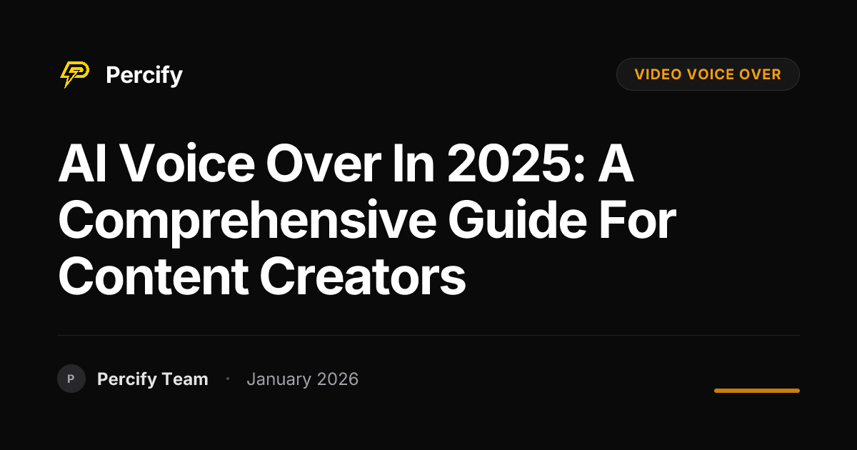 AI Voice Over in 2025: A Comprehensive Guide for Content Creators ...
