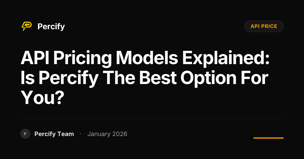 API Pricing Models Explained: Is Percify the Best Option for You ...