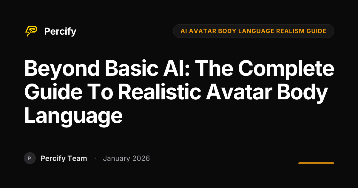 Beyond Basic AI: The Complete Guide to Realistic Avatar Body Language ...