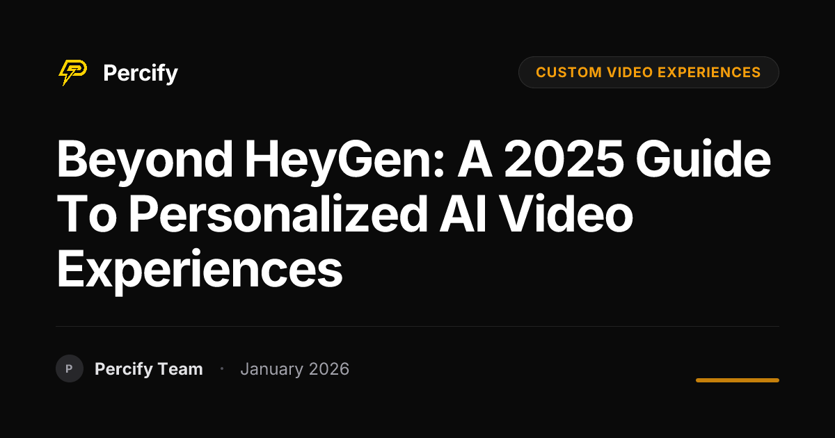 Beyond HeyGen: A 2025 Guide to Personalized AI Video Experiences ...