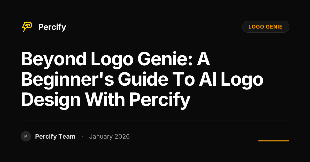 Beyond Logo Genie: A Beginner's Guide to AI Logo Design with Percify ...