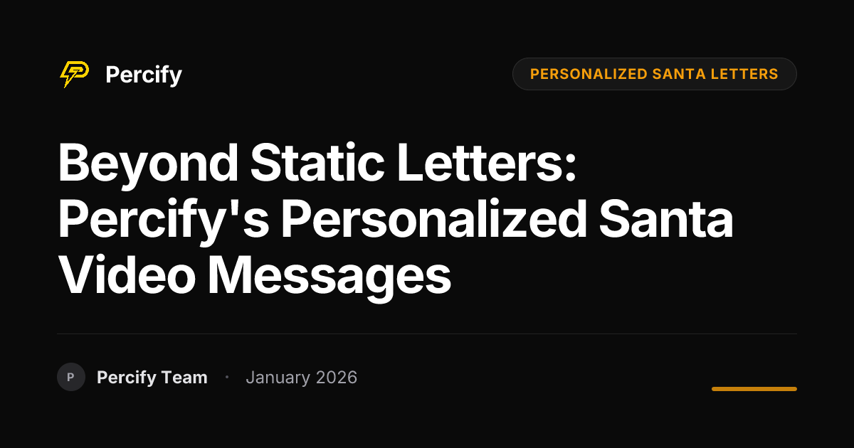 Beyond Static Letters: Percify's Personalized Santa Video Messages ...