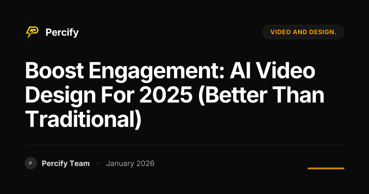 Boost Engagement: AI Video Design for 2025 (Better Than Traditional ...