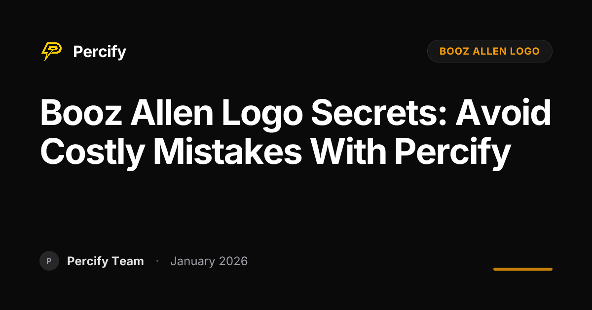 Booz Allen Logo Secrets: Avoid Costly Mistakes with Percify | Percify Blog