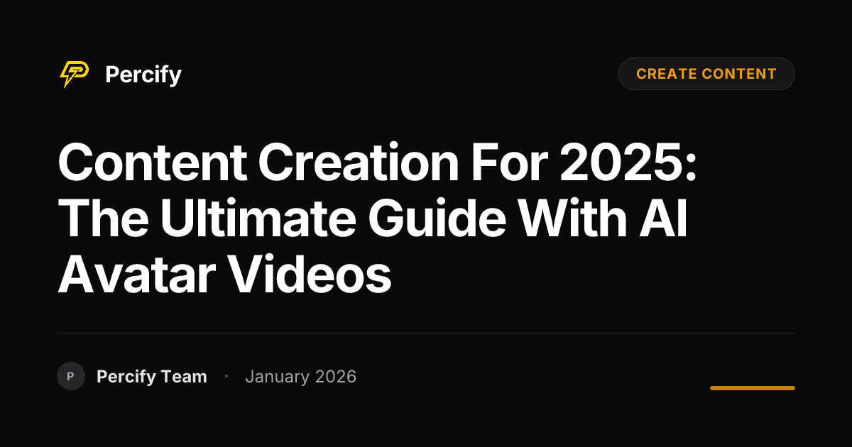 Content Creation for 2025: The Ultimate Guide with AI Avatar Videos ...
