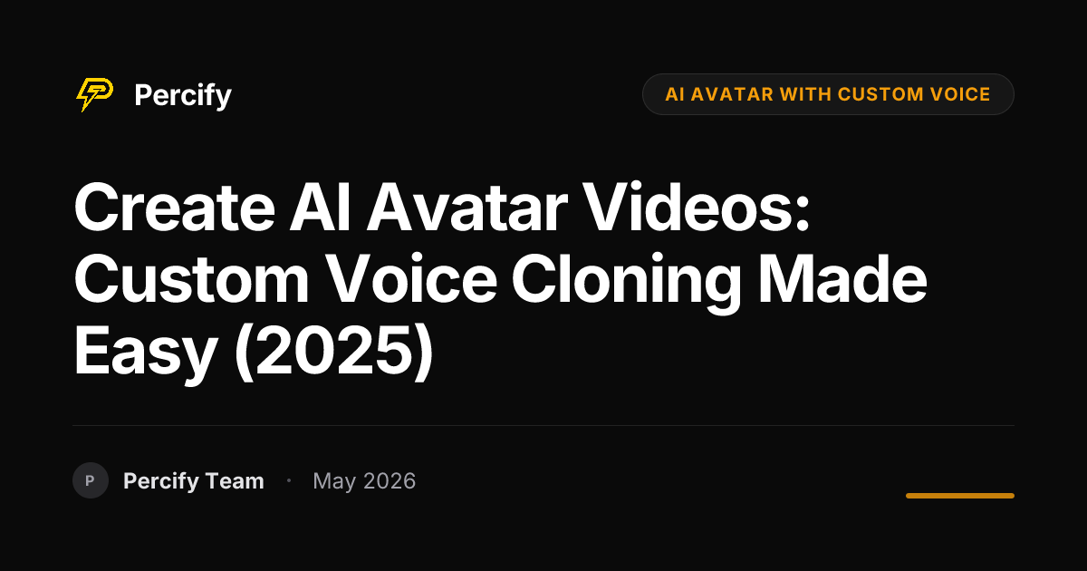 Create AI Avatar Videos: Custom Voice Cloning Made Easy (2025 ...