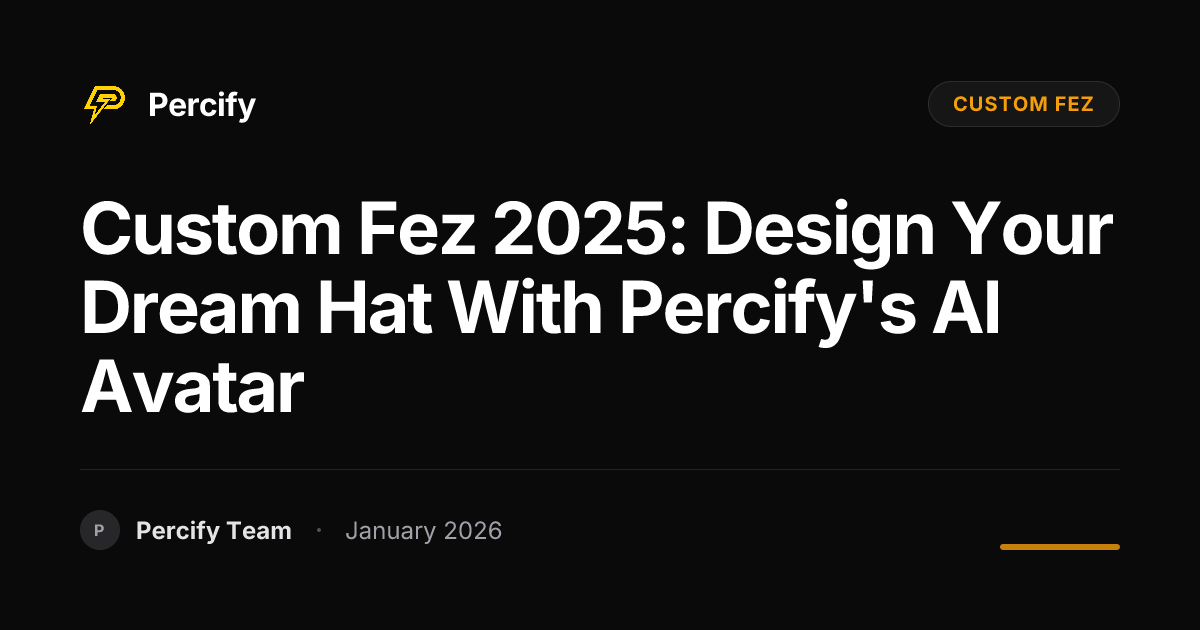 Custom Fez 2025: Design Your Dream Hat with Percify's AI Avatar ...