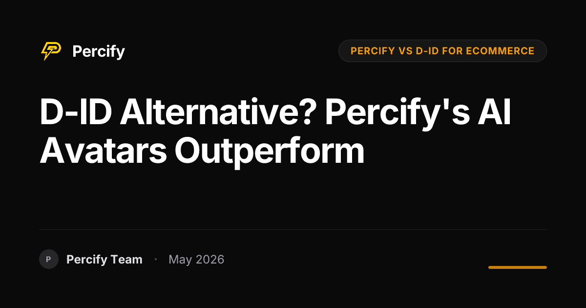 D-ID Alternative? Percify's AI Avatars Outperform - Percify AI Avatar Blog Cover
