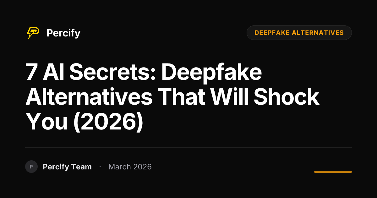 Discover 7 Game-Changing Deepfake Alternatives for AI Content Creation - Percify AI Avatar Blog Cover
