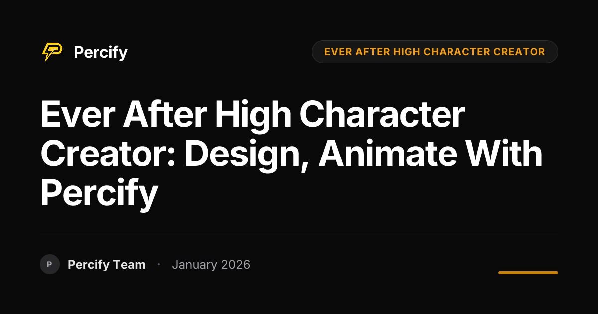 Ever After High Character Creator: Design, Animate with Percify ...