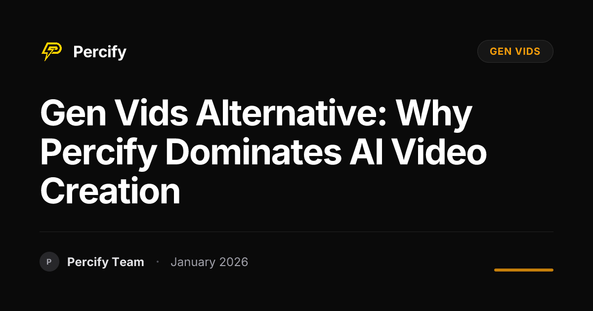 Gen Vids Alternative: Why Percify Dominates AI Video Creation | Percify ...