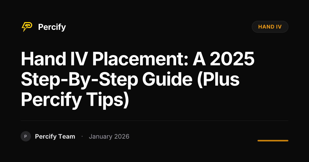 Hand IV Placement: A 2025 Step-by-Step Guide (Plus Percify Tips ...
