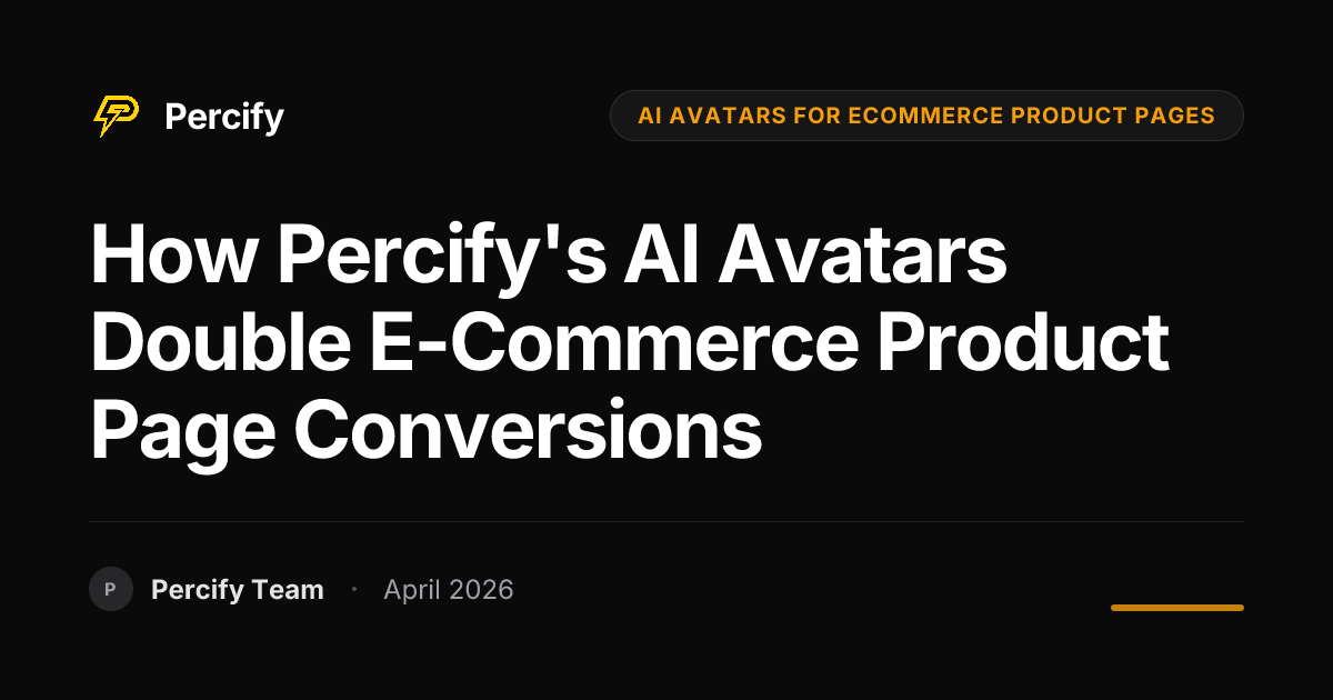 How Percify's AI Avatars Double E-commerce Product Page Conversions - Percify AI Avatar Blog Cover