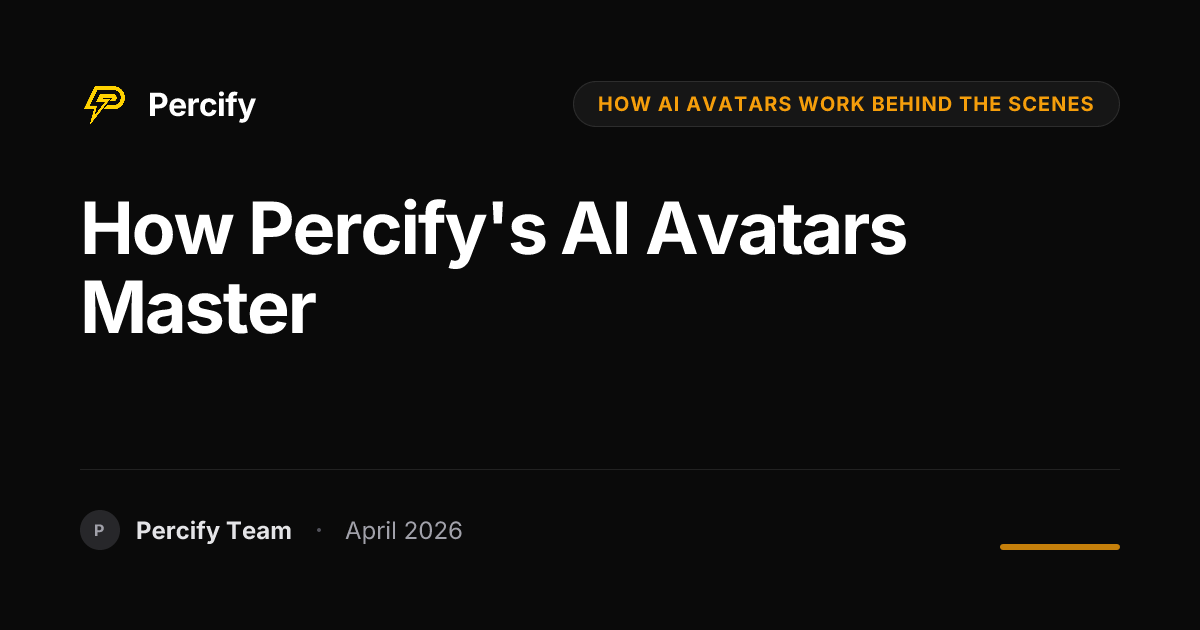 How Percify's AI Avatars Master - Percify AI Avatar Blog Cover