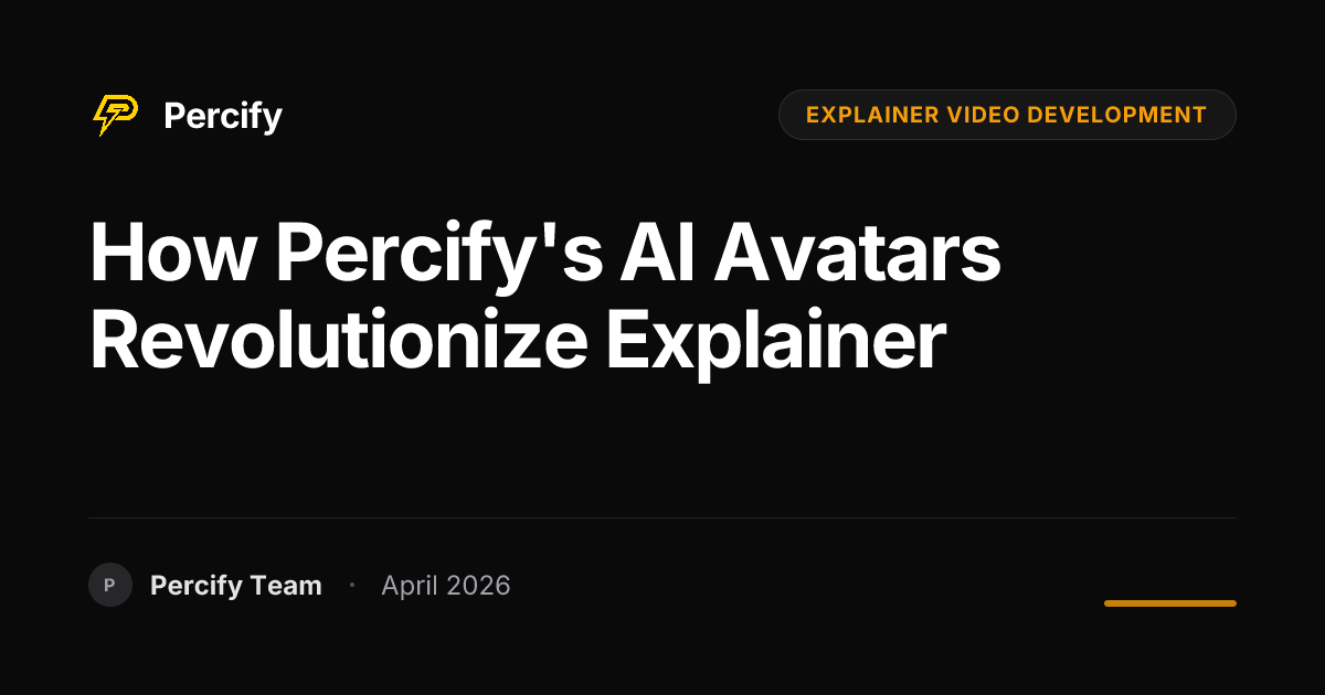 How Percify's AI Avatars Revolutionize Explainer - Percify AI Avatar Blog Cover