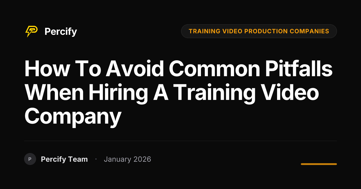 How to Avoid Common Pitfalls When Hiring a Training Video Company ...