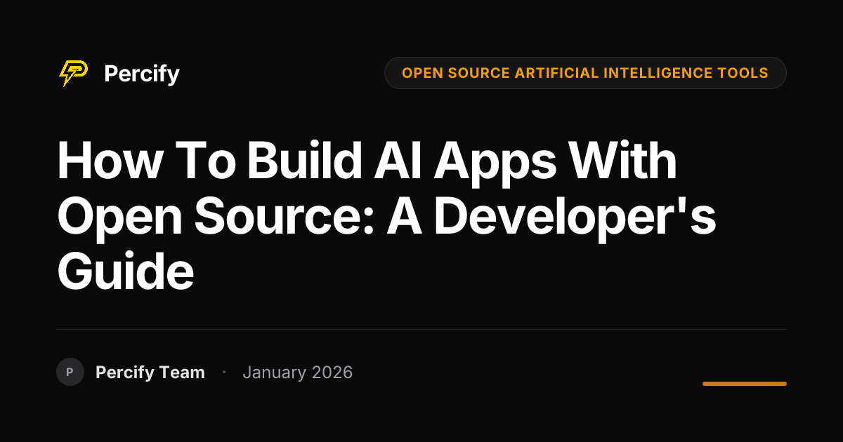 How to Build AI Apps with Open Source: A Developer's Guide | Percify Blog
