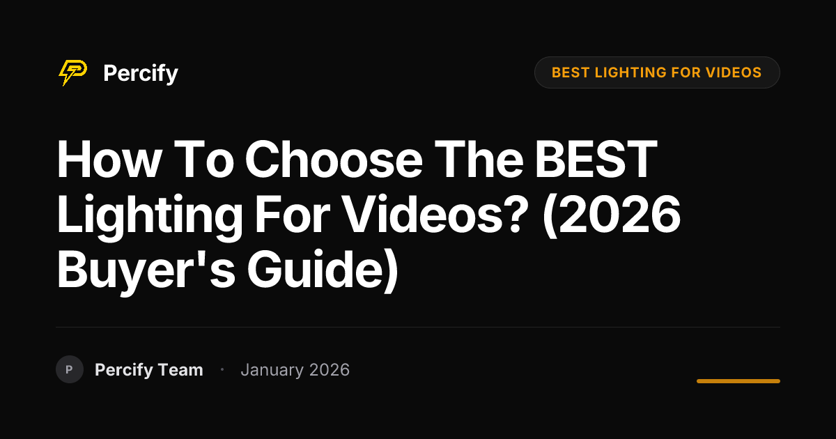 How to Choose the BEST Lighting for Videos? (2026 Buyer's Guide ...