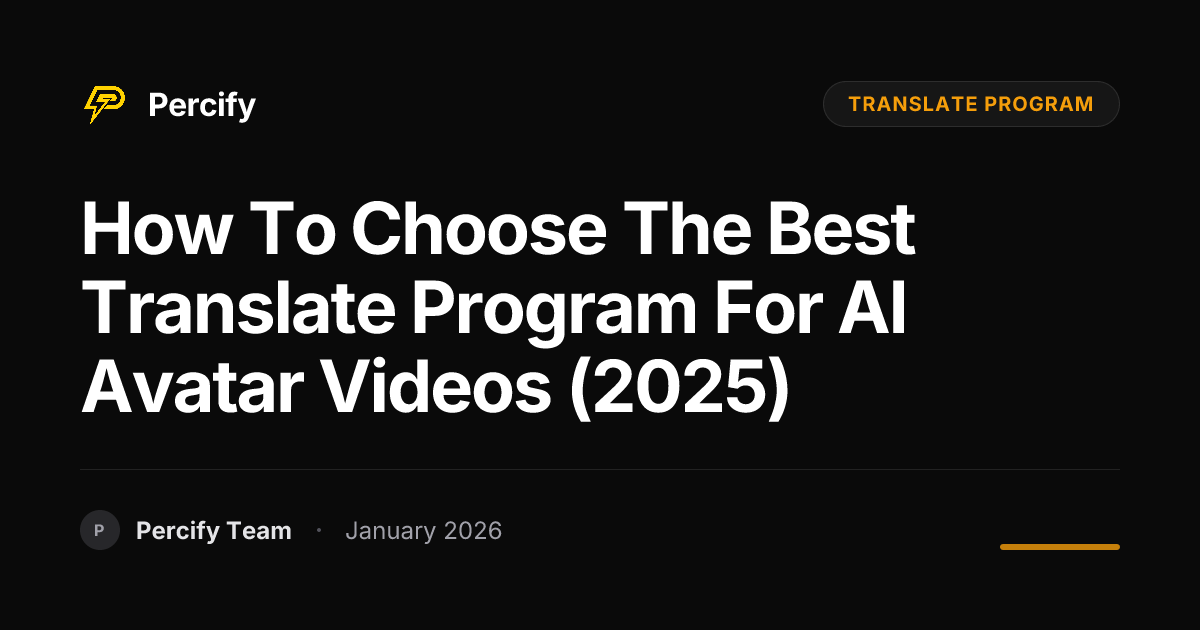 How to Choose the Best Translate Program for AI Avatar Videos (2025 ...