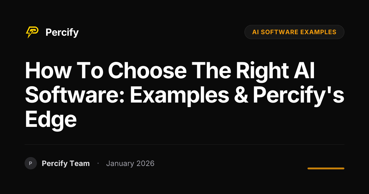 How To Choose The Right AI Software: Examples & Percify's Edge ...