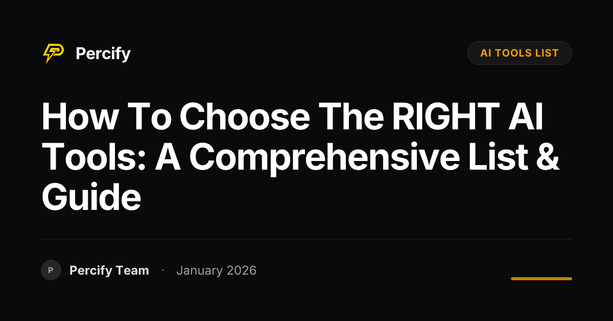 How to Choose the RIGHT AI Tools: A Comprehensive List & Guide ...